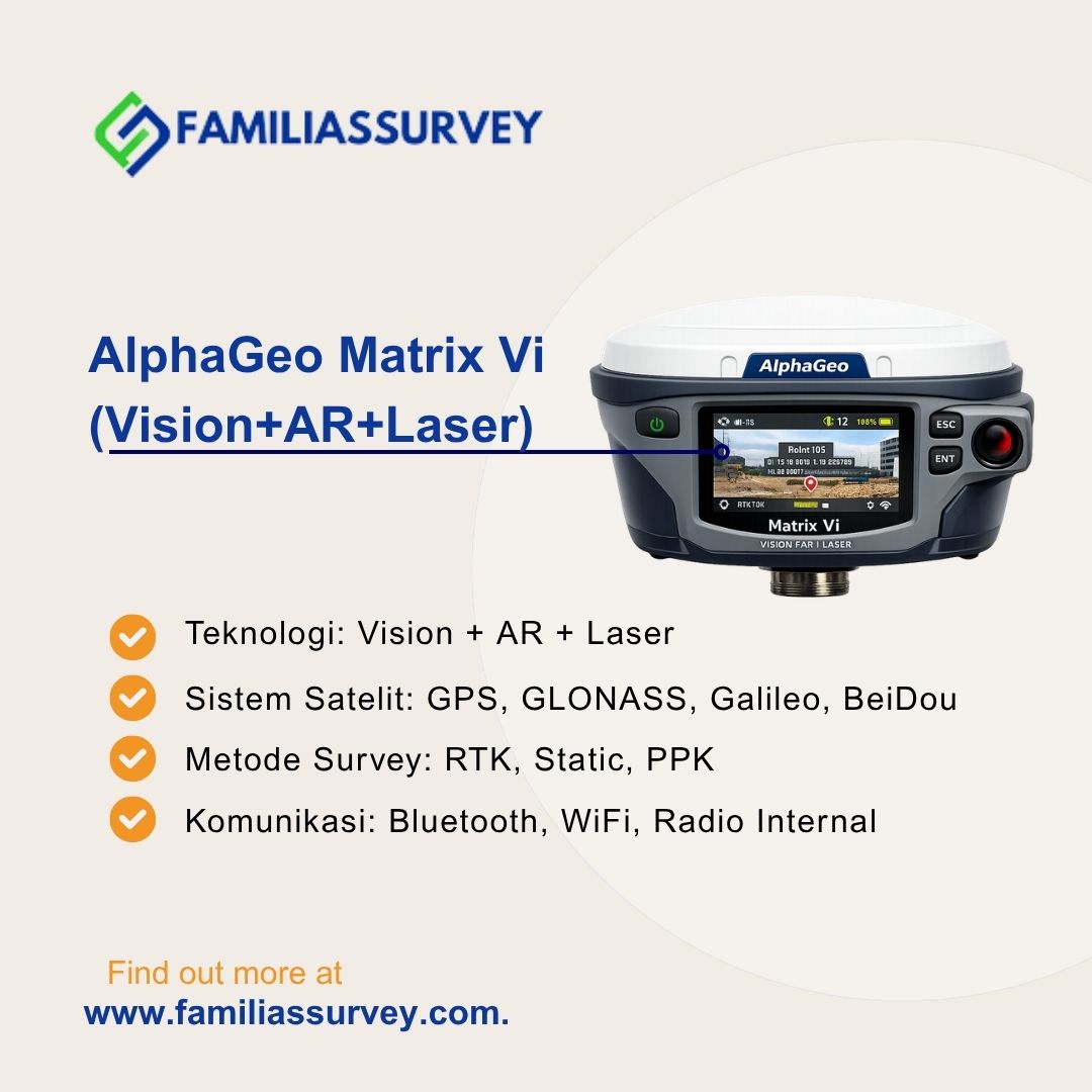 GPS Geodetik AlphaGeo Matrix Vi (Vision+AR+Laser)