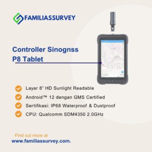 GPS Geodetik Controller Sinognss P8 Tablet
