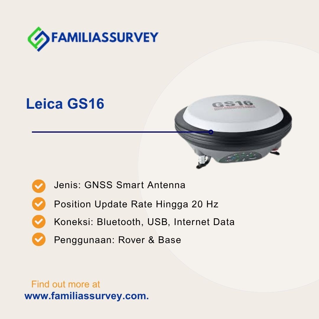 GPS Geodetik Leica GS16