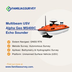 GPS Geodetik Multibeam USV Alpha Geo MS400C Echo Sounder
